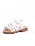 Girl's mixed materials sandal
