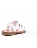 Girl's mixed materials sandal