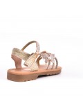 Girl's mixed materials sandal
