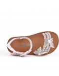 Girl's mixed materials sandal