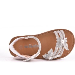 Girl's mixed materials sandal