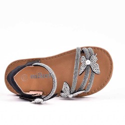 Girl's mixed materials sandal