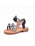 Girl's mixed materials sandal