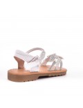 Girl's mixed materials sandal