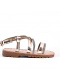 Girl's mixed materials sandal