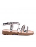 Girl's mixed materials sandal