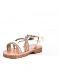Girl's mixed materials sandal