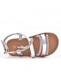 Girl's mixed materials sandal