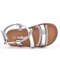 Girl's mixed materials sandal