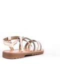 Girl's mixed materials sandal