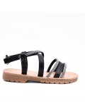 Girl's mixed materials sandal