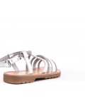 Girl's mixed materials sandal