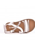 Girl's mixed materials sandal