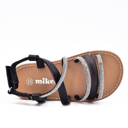 Girl's mixed materials sandal