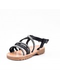 Girl's mixed materials sandal