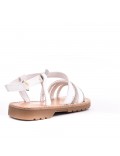 Girl's mixed materials sandal