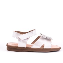 Girl's mixed materials sandal