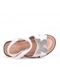 Girl's mixed materials sandal