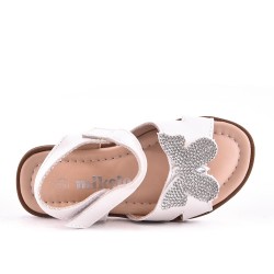 Girl's mixed materials sandal