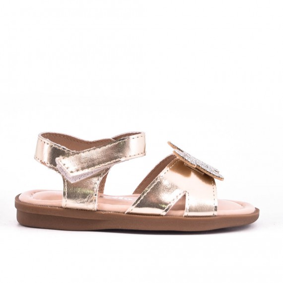 Girl's mixed materials sandal