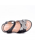 Girl's mixed materials sandal