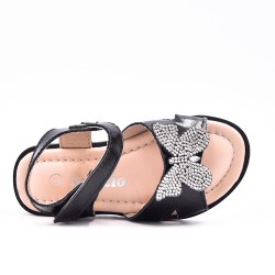 Girl's mixed materials sandal
