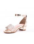 Sandale fille à petit talon 