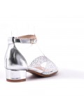 Sandale fille à petit talon 