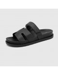 Sandalias de doble tira con cierre ajustable – suela cómoda