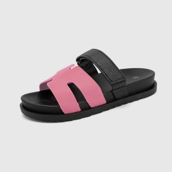Sandalias de doble tira con cierre ajustable – suela cómoda