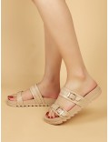 Sandalias de doble tira – diseño ajustable – suela cómoda
