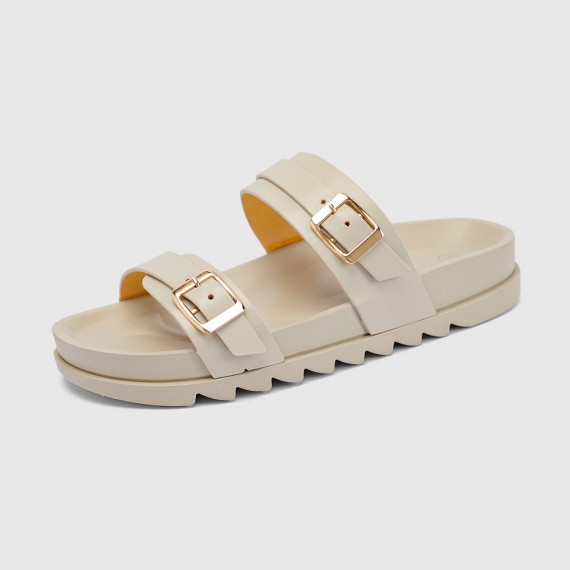 Sandalias de doble tira – diseño ajustable – suela cómoda