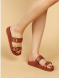Sandalias de doble tira – diseño ajustable – suela cómoda