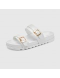 Sandales à double bride – design ajustable – semelle confortable