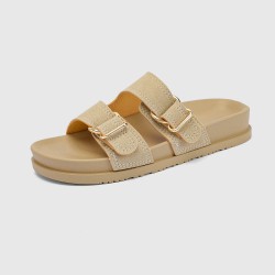 Sandalias de doble tira – diseño ajustable – suela cómoda