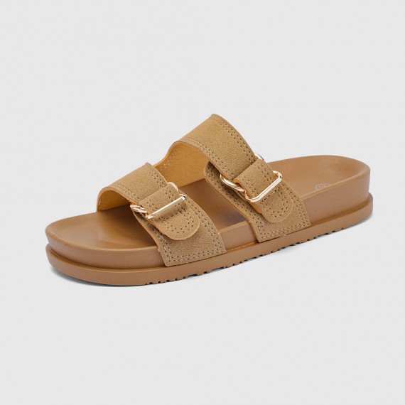 Sandalias de doble tira – diseño ajustable – suela cómoda