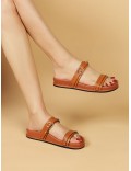 Sandalias de doble tira – diseño ajustable – suela cómoda