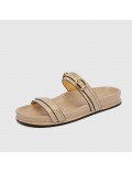 Sandales à double bride – design ajustable – semelle confortable