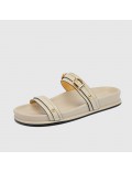 Sandalias de doble tira – diseño ajustable – suela cómoda