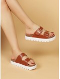 Sandalias de doble tira – diseño ajustable – suela cómoda