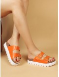 Double Strap Slide Sandals – Adjustable Design – Comfortable Sole