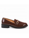 Mocassin en simili cuir pour femme