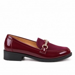 Mocassin en simili cuir pour femme