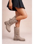 Bottes mi-mollet femme
