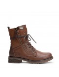Bottines femme à lacets et fermeture éclair