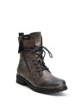 Women's Lace-Up Ankle Boots with Side Zipper