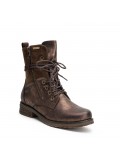 Botines de mujer con cordones y cremallera lateral