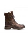 Women's Lace-Up Ankle Boots with Side Zipper