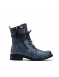 Botines de mujer con cordones y cremallera lateral
