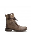 Women's Lace-Up Ankle Boots with Side Zipper